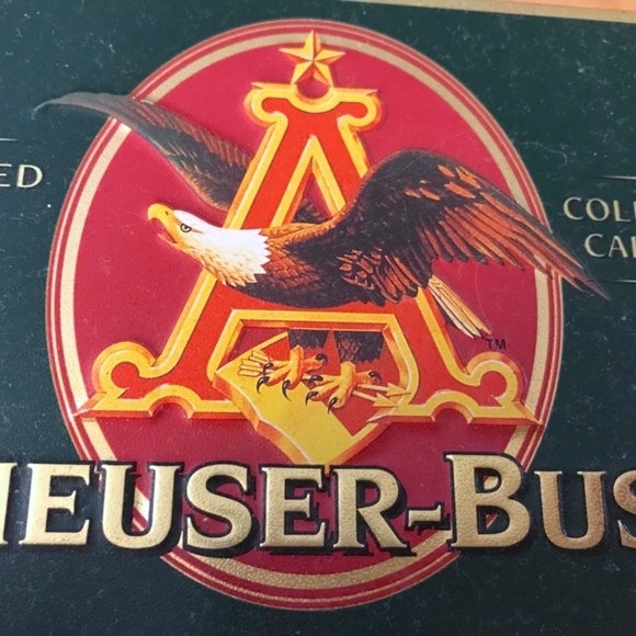 Vintage 1996 Anheuser-Busch Embossed Metal Collector Tin 10 Card Set Budweiser - Picture 11 of 11